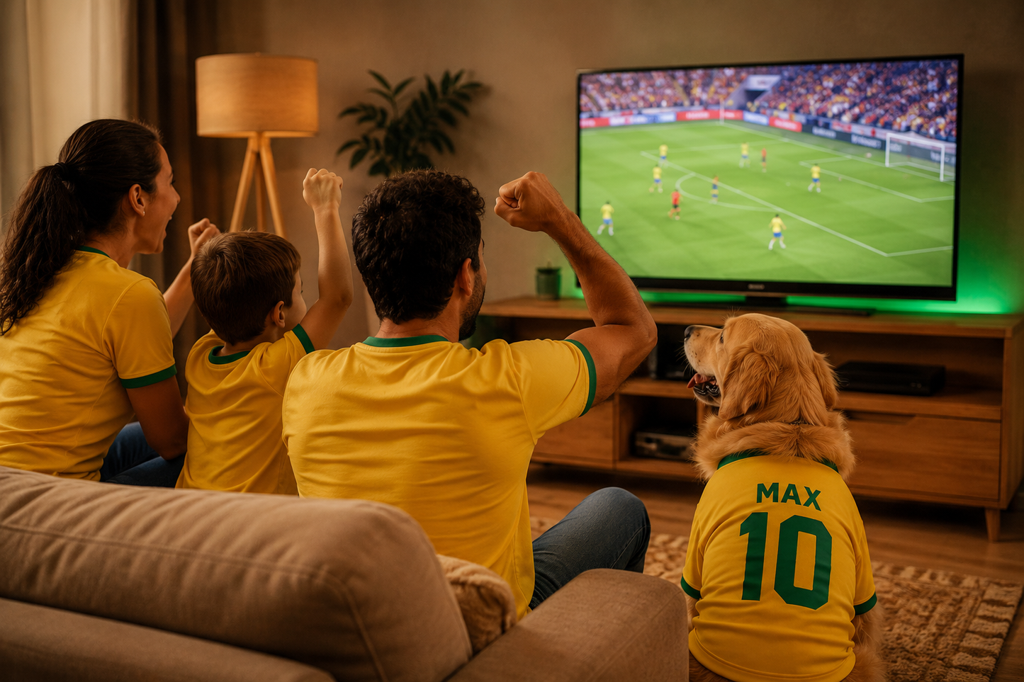 Camiseta Pet Brasil Personalizada — Copa do Mundo com o Nome do Seu Pet 🇧🇷⚽