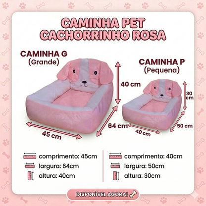 Caminha Pet com Cabeceira — Conforto e Luxo para Cães e Gatos