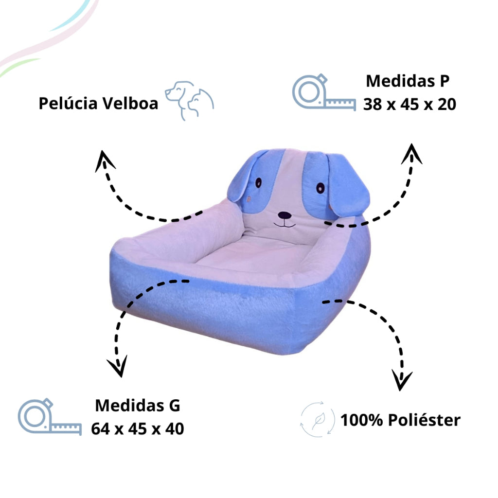 Caminha Pet com Cabeceira — Conforto e Luxo para Cães e Gatos