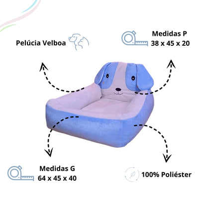 Caminha Pet com Cabeceira — Conforto e Luxo para Cães e Gatos