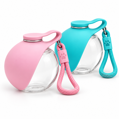 Garrafa Bebedouro Portátil Pet 2 em 1 com Tigela Retrátil – 285ml